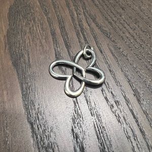 James Avery * Retired * Connected Hearts Butterfly Pendant